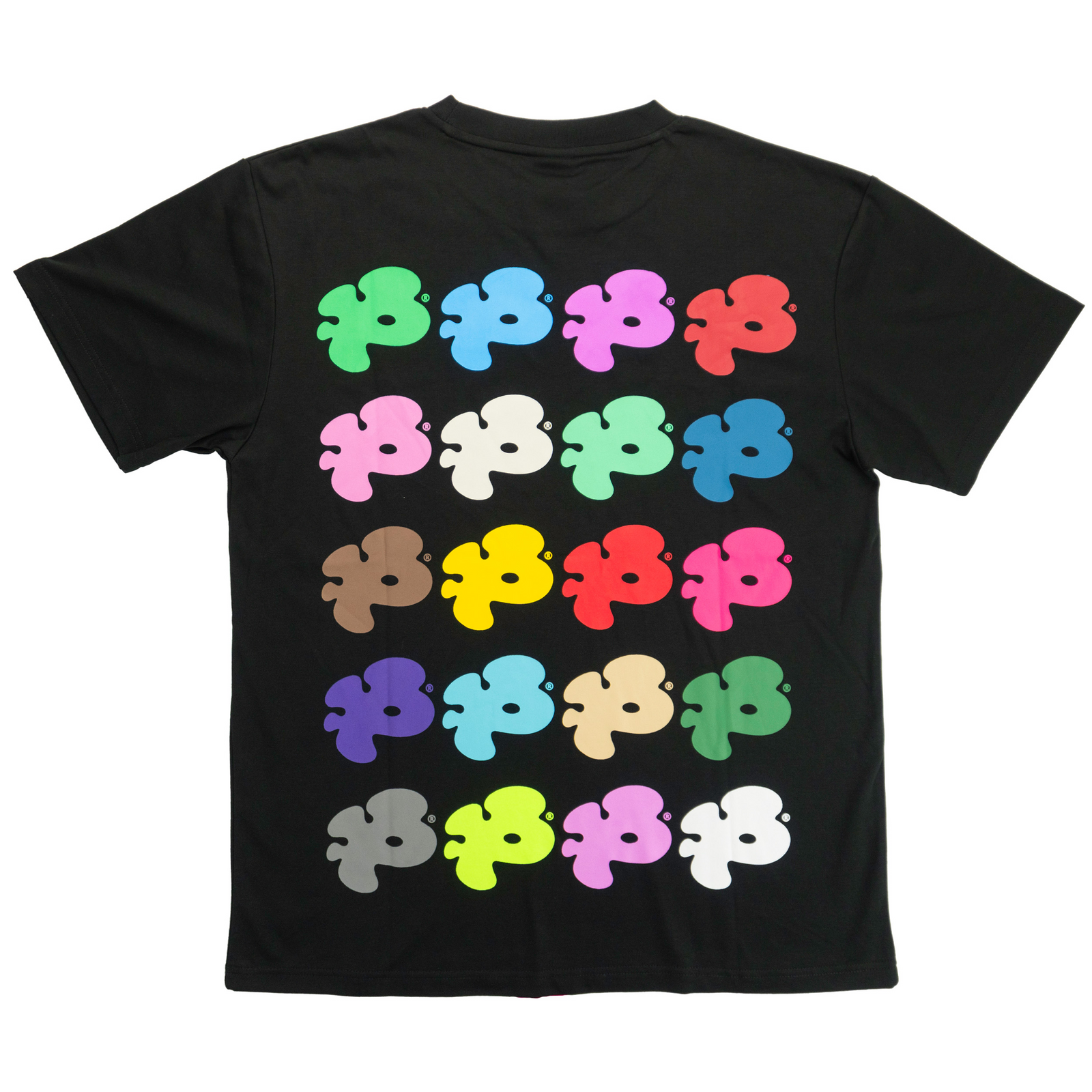 MULTICOLOR LOGO T-SHIRT (BLACK)
