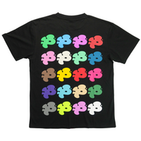 MULTICOLOR LOGO T-SHIRT (BLACK)