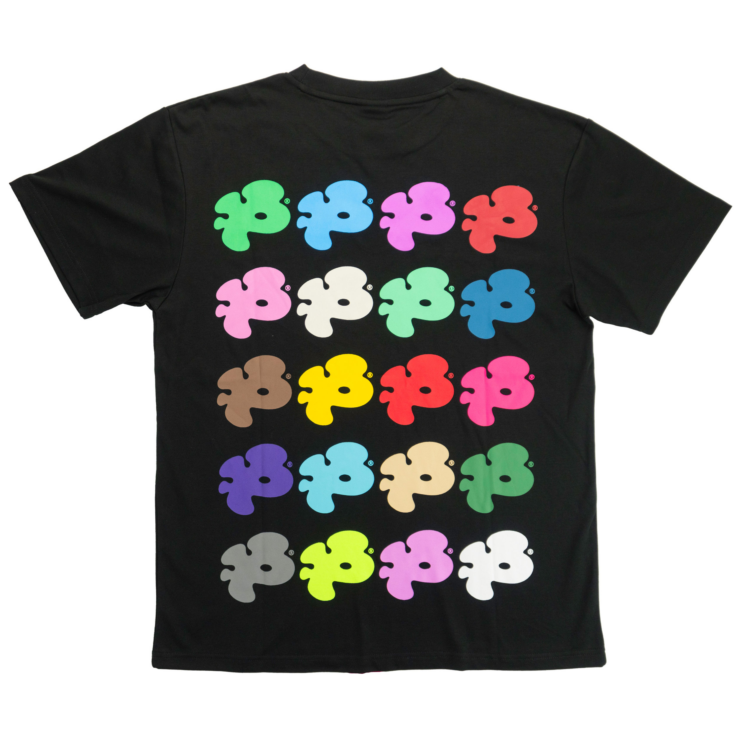 MULTICOLOR LOGO T-SHIRT (BLACK)