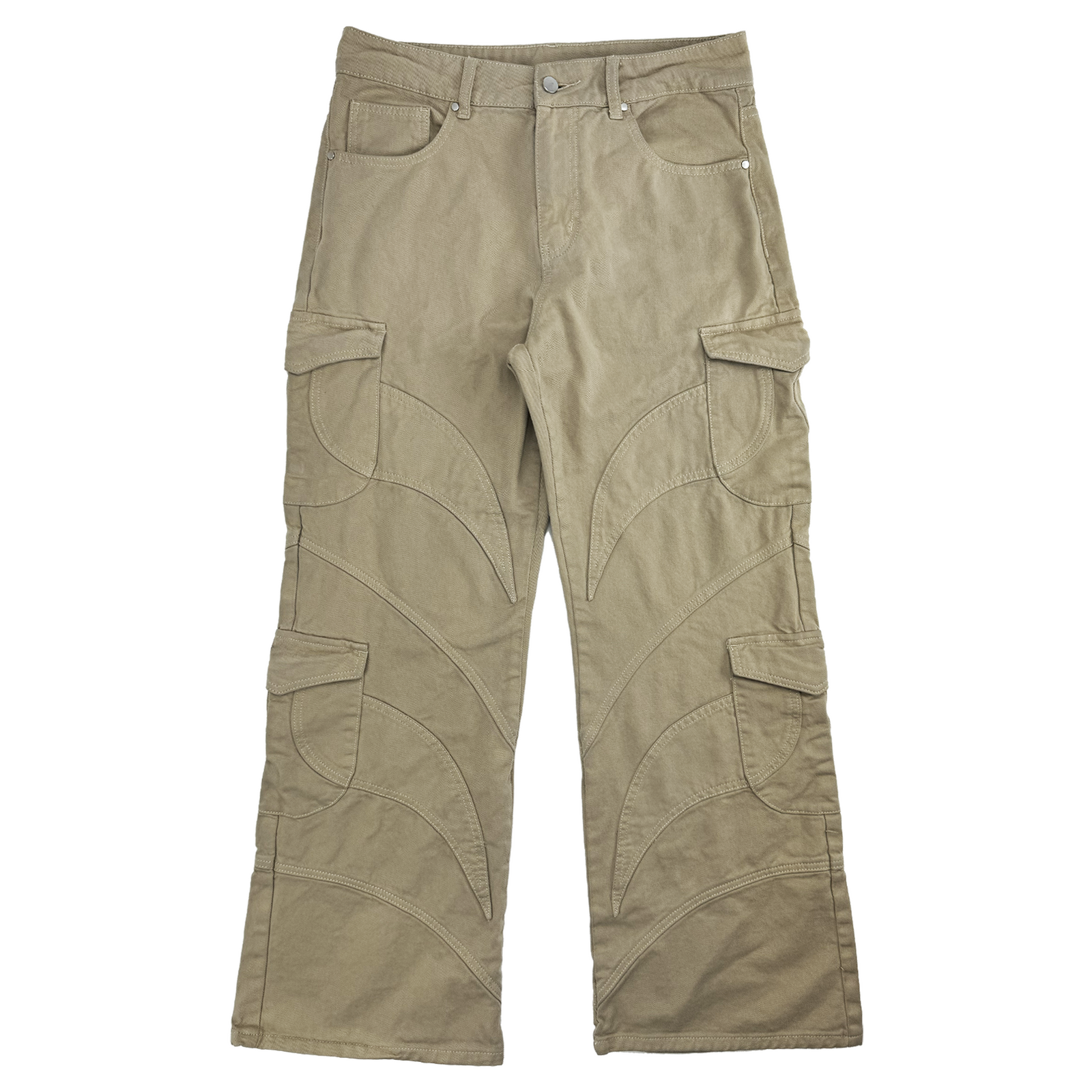 Plague-Cut Cargo Pants (Khaki)