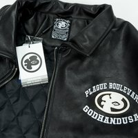 HAND OF GOD FULL-GRAIN LEATHER JACKET