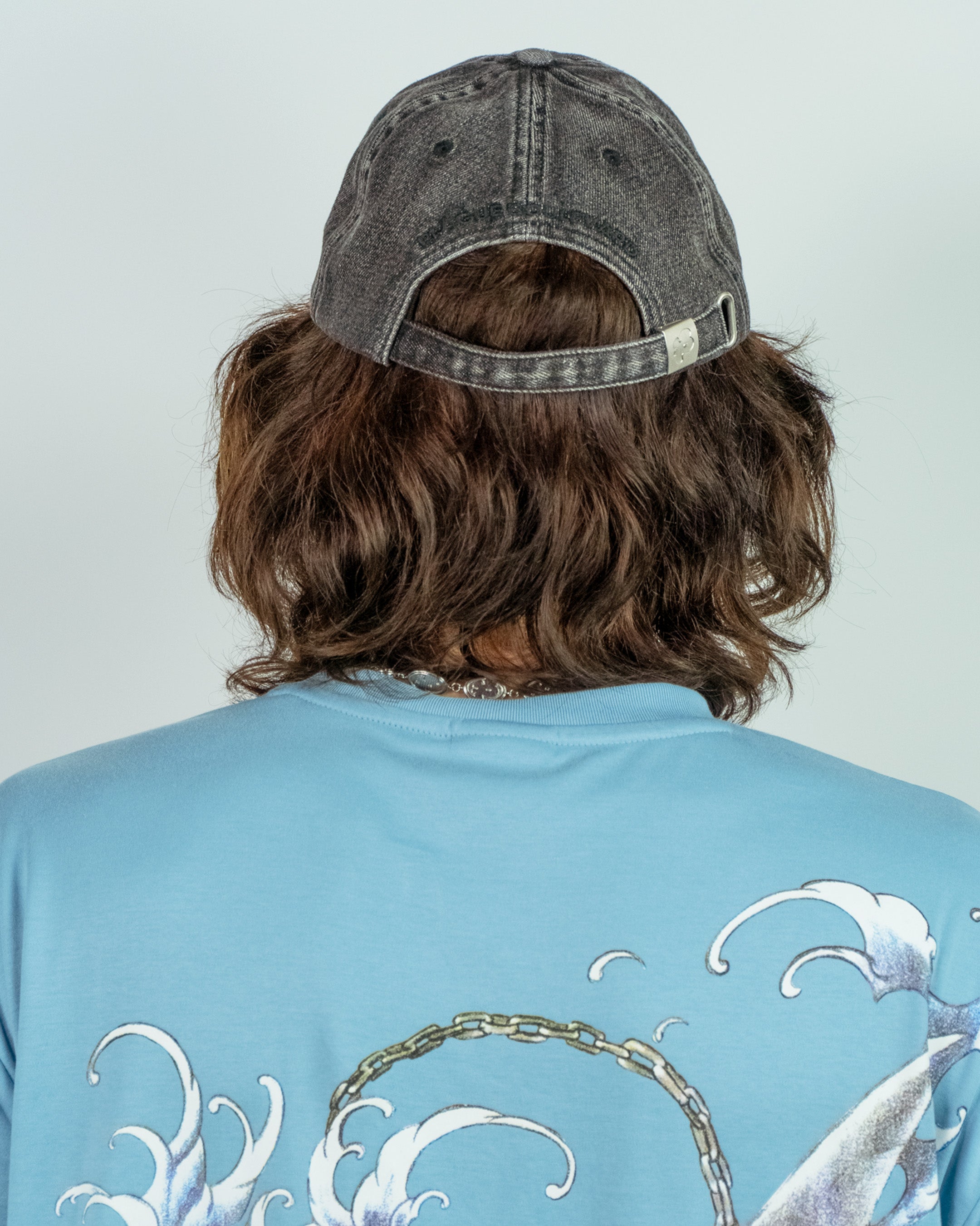 LOGO CAP (GREY DENIM)