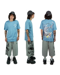 SHARK ATTACK T-SHIRT (BLUE)