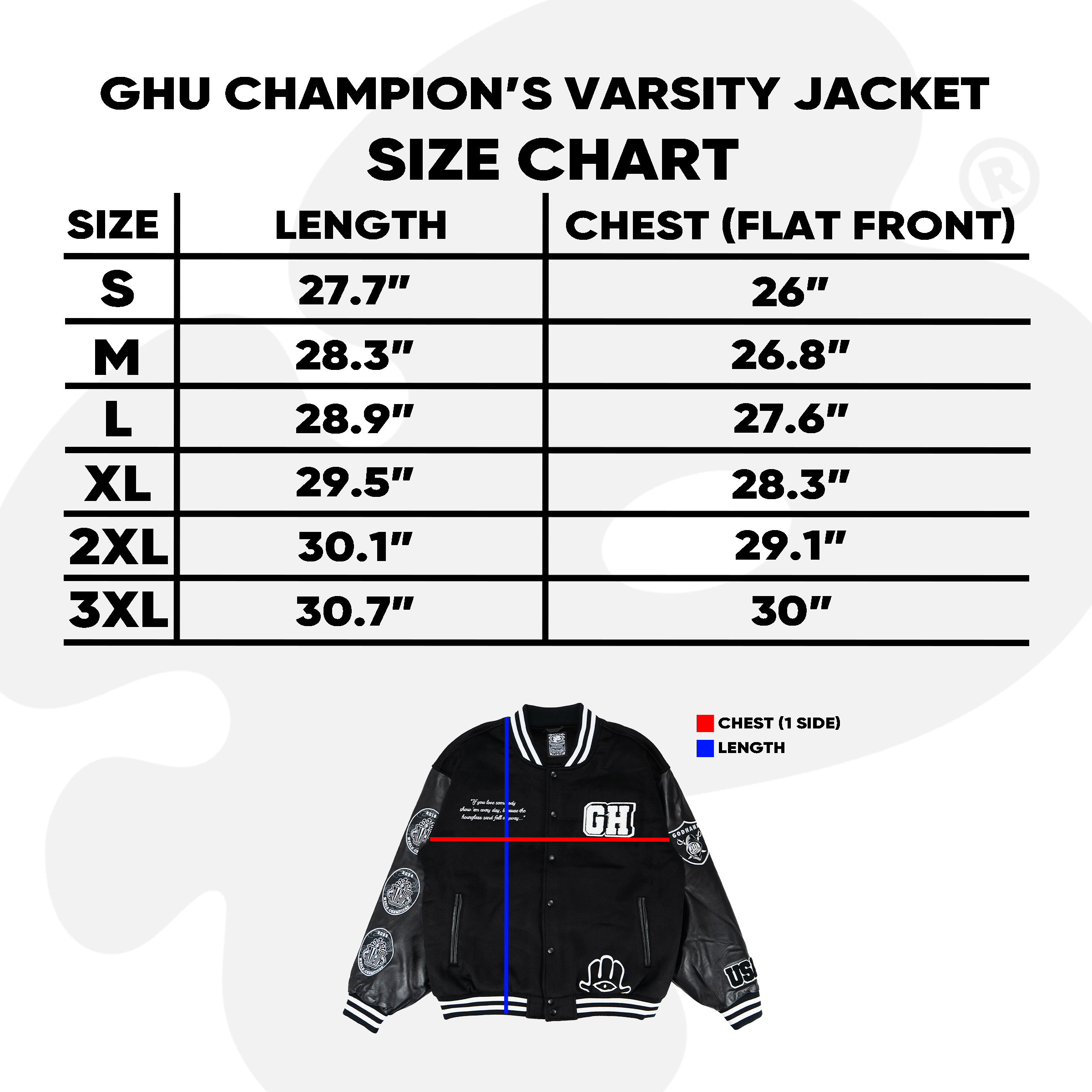 GHU CHAMPION'S VARSITY JACKET