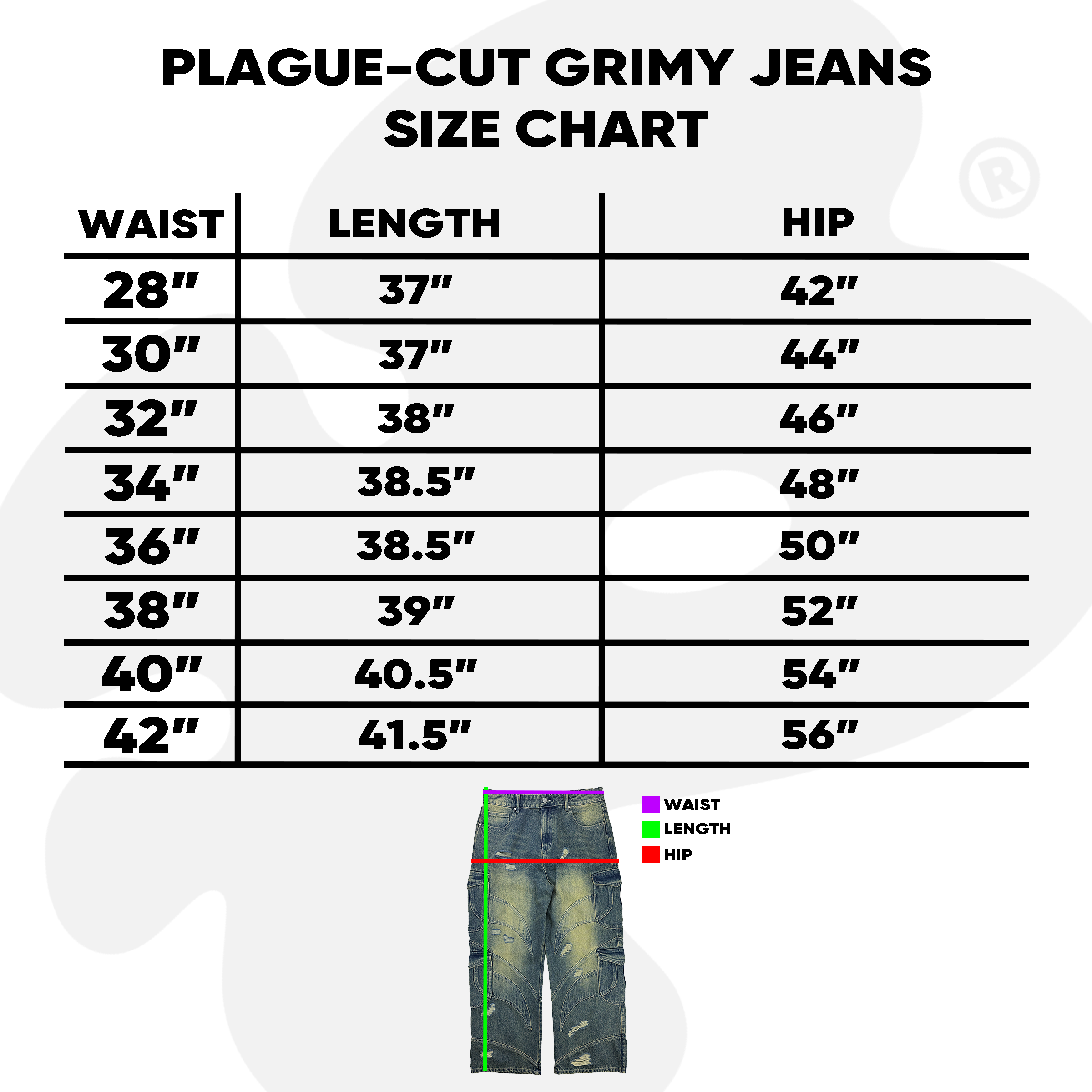 Plague-Cut Jeans (Grimy)