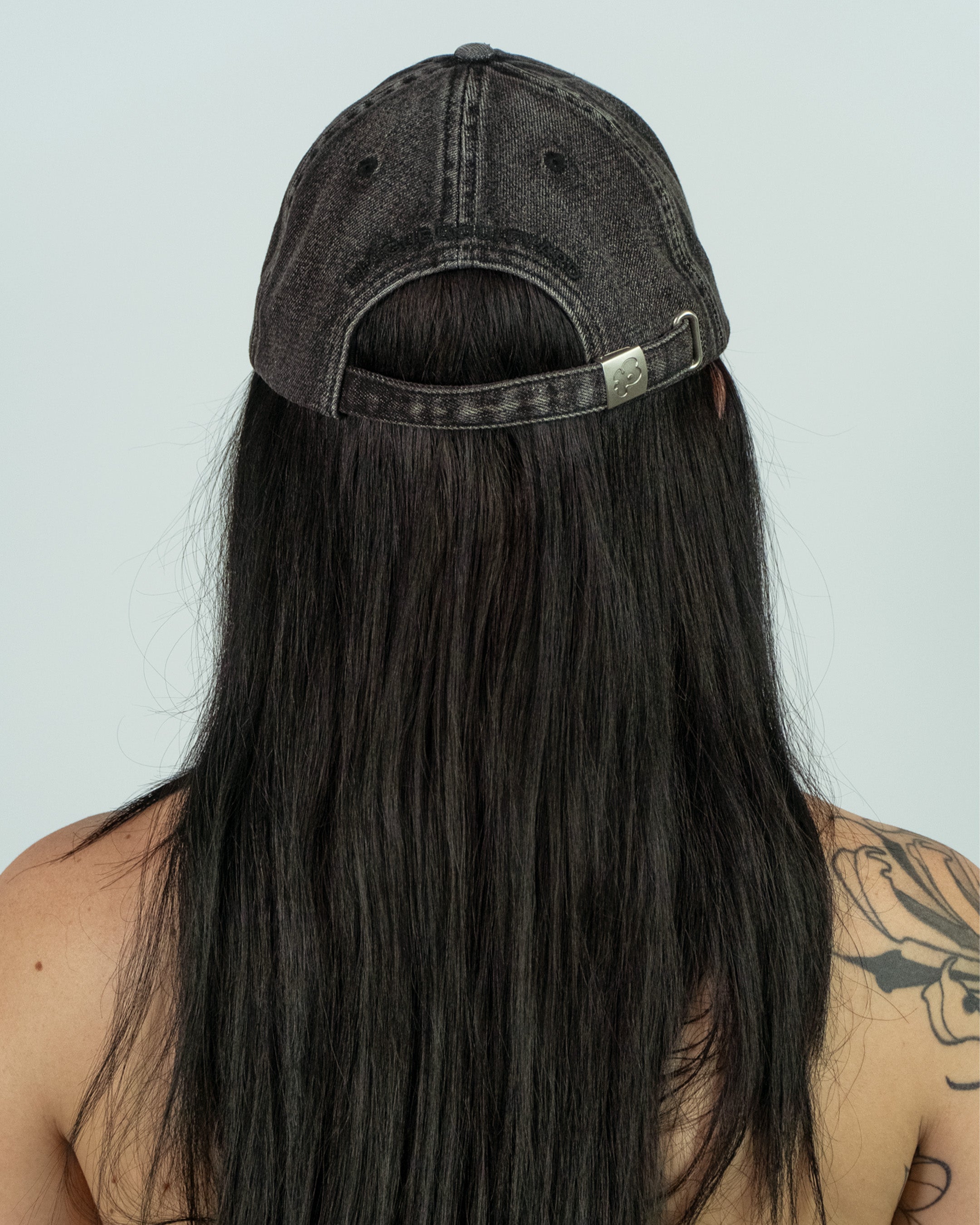 LOGO CAP (GREY DENIM)
