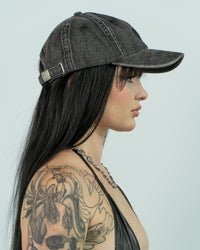 LOGO CAP (GREY DENIM)