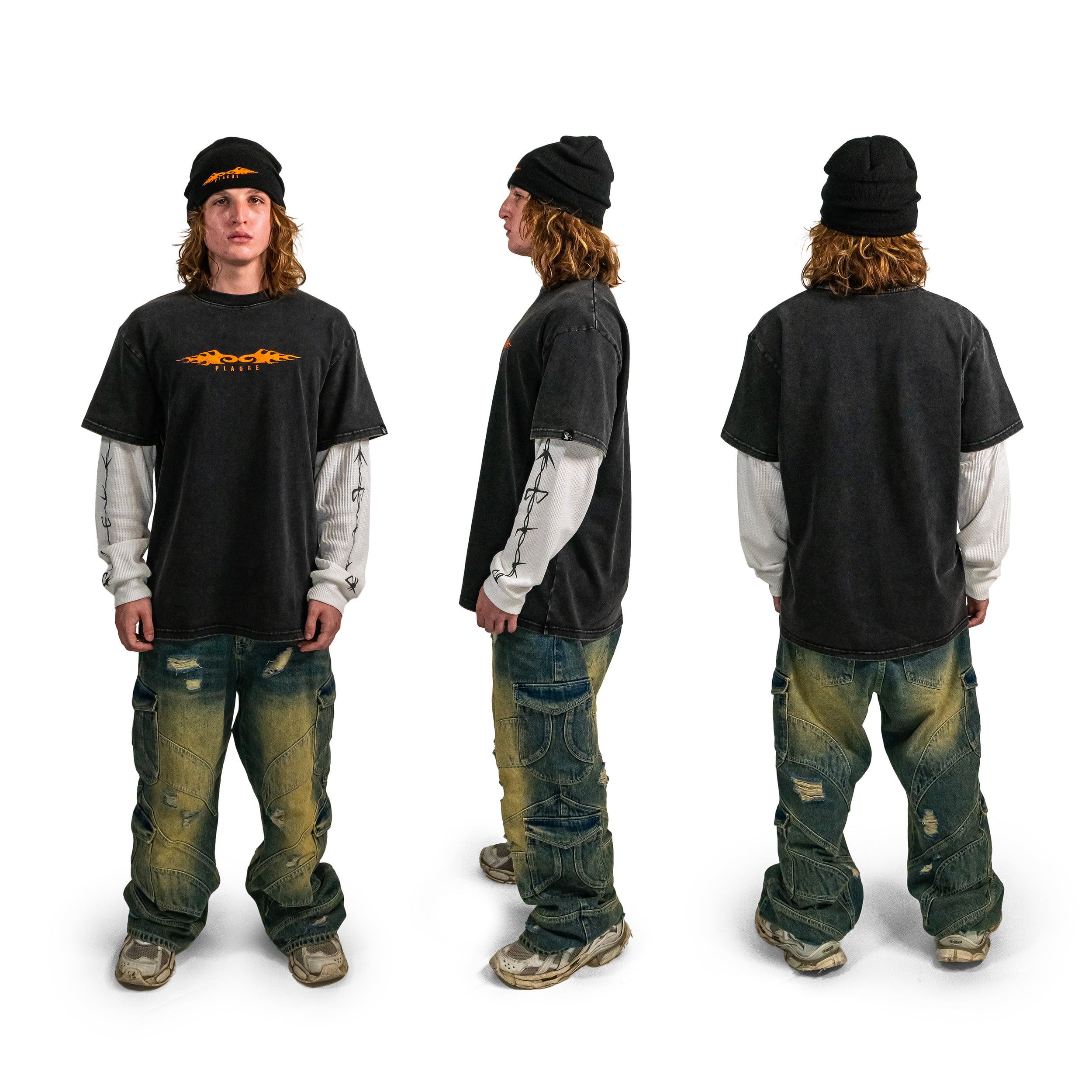 Plague-Cut Jeans (Grimy)