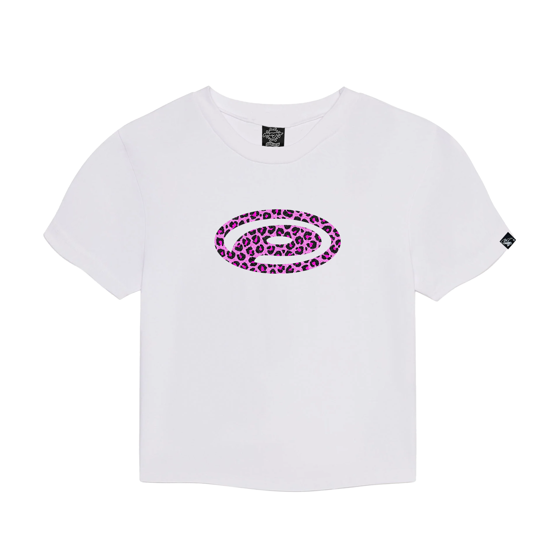 Leopard Baby Tee (White)