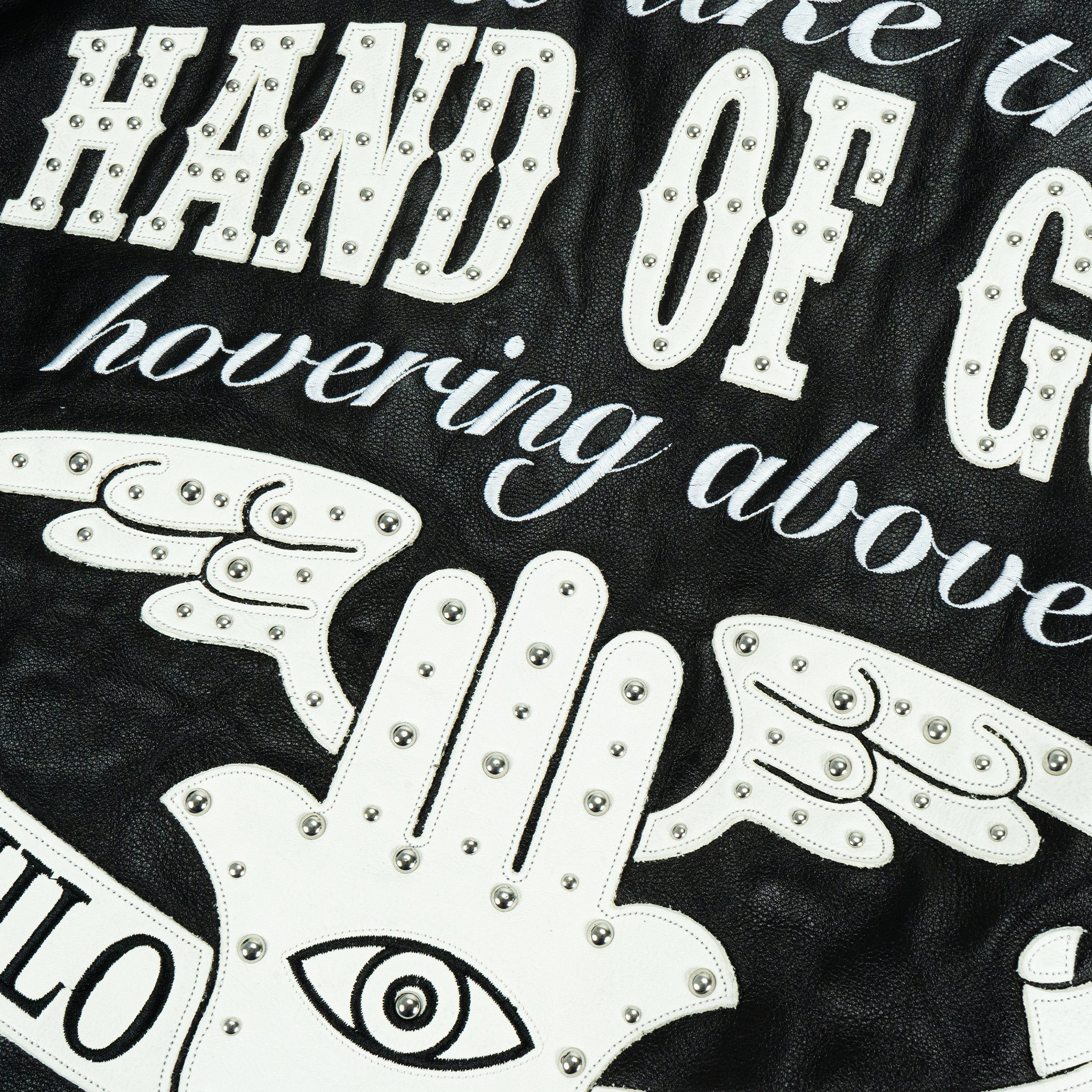 HAND OF GOD FULL-GRAIN LEATHER JACKET