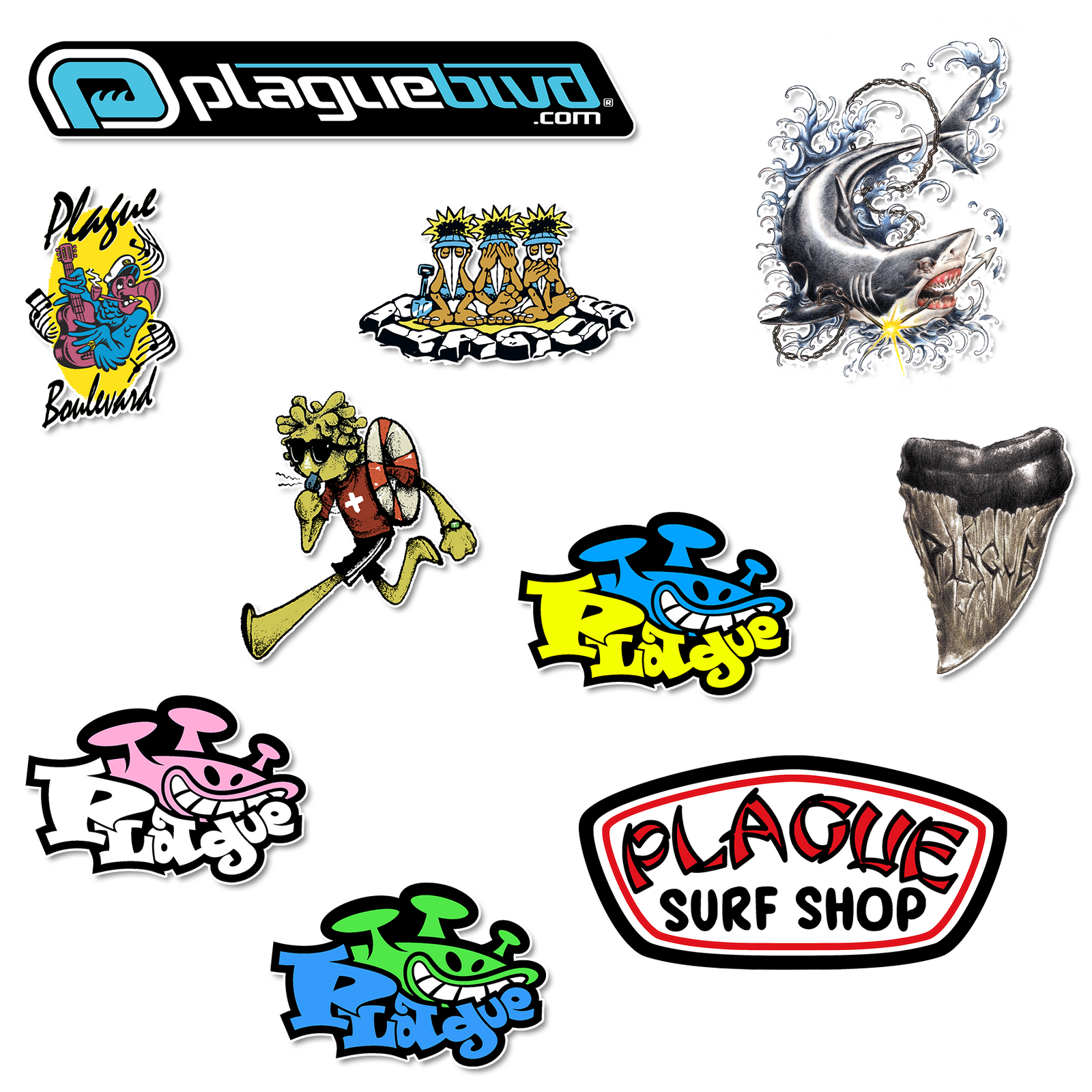 SUNBURN STICKER PACK