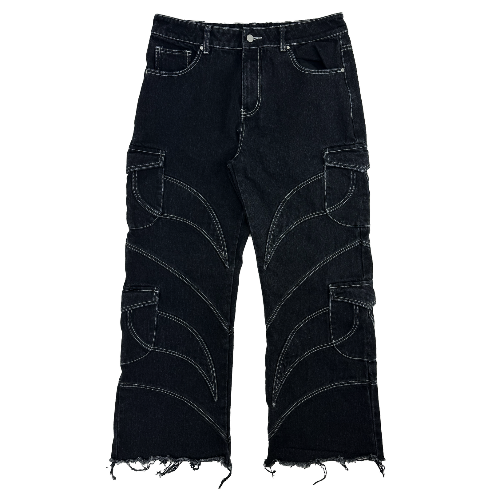 Plague-Cut Jeans (Black)