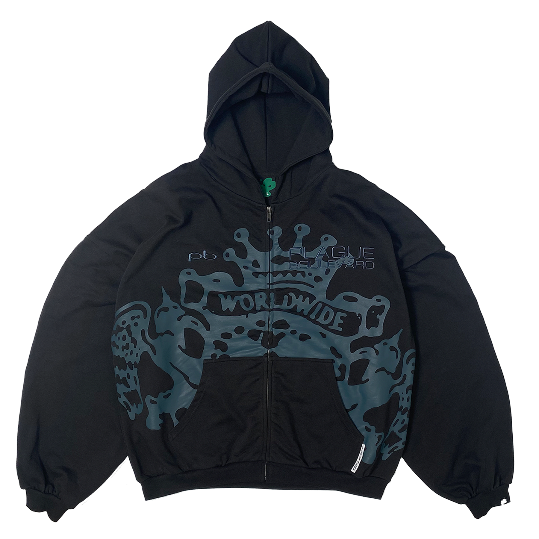 PANDEMIC ZIP-UP (BLACK)