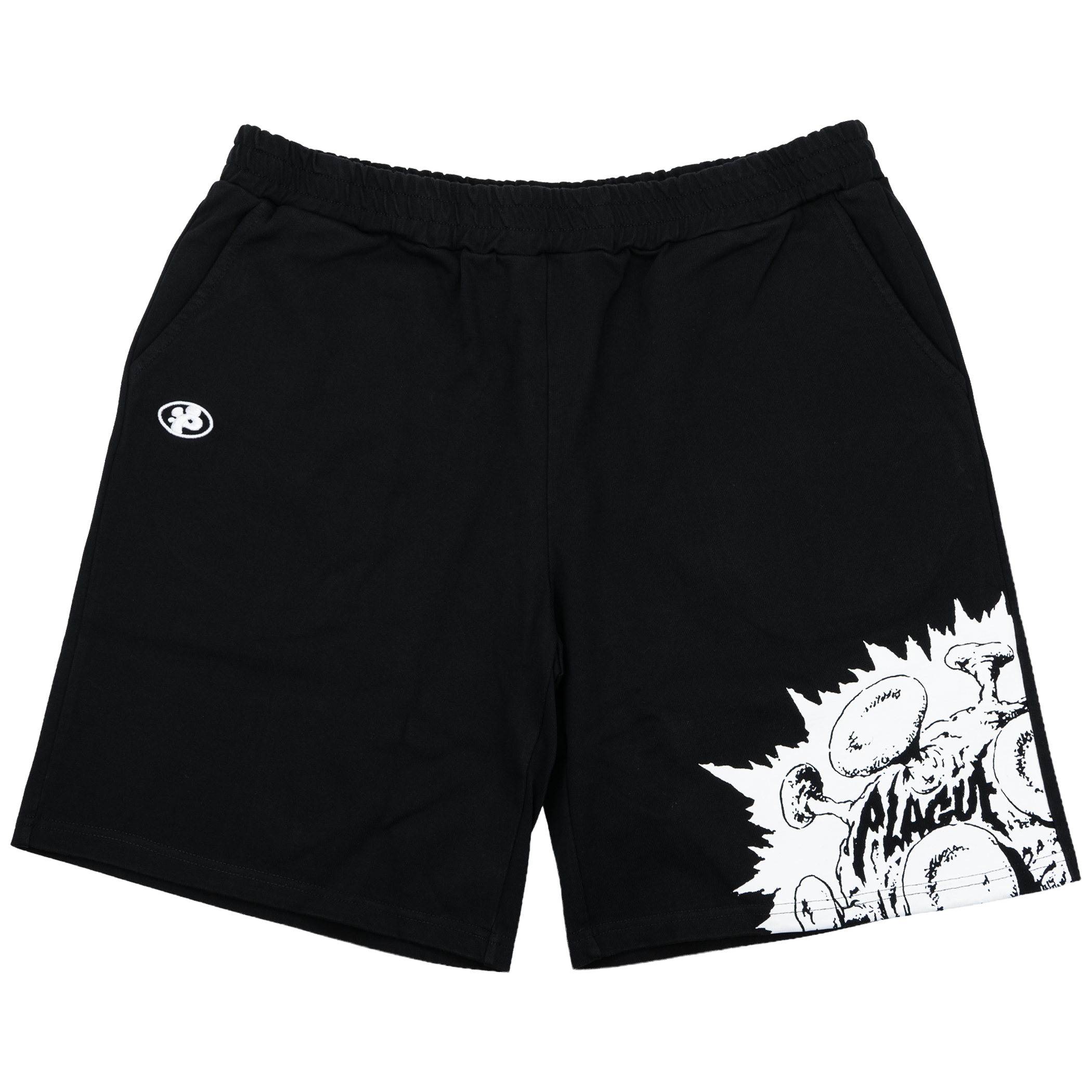 BURST SWEATSHORTS (BLACK)