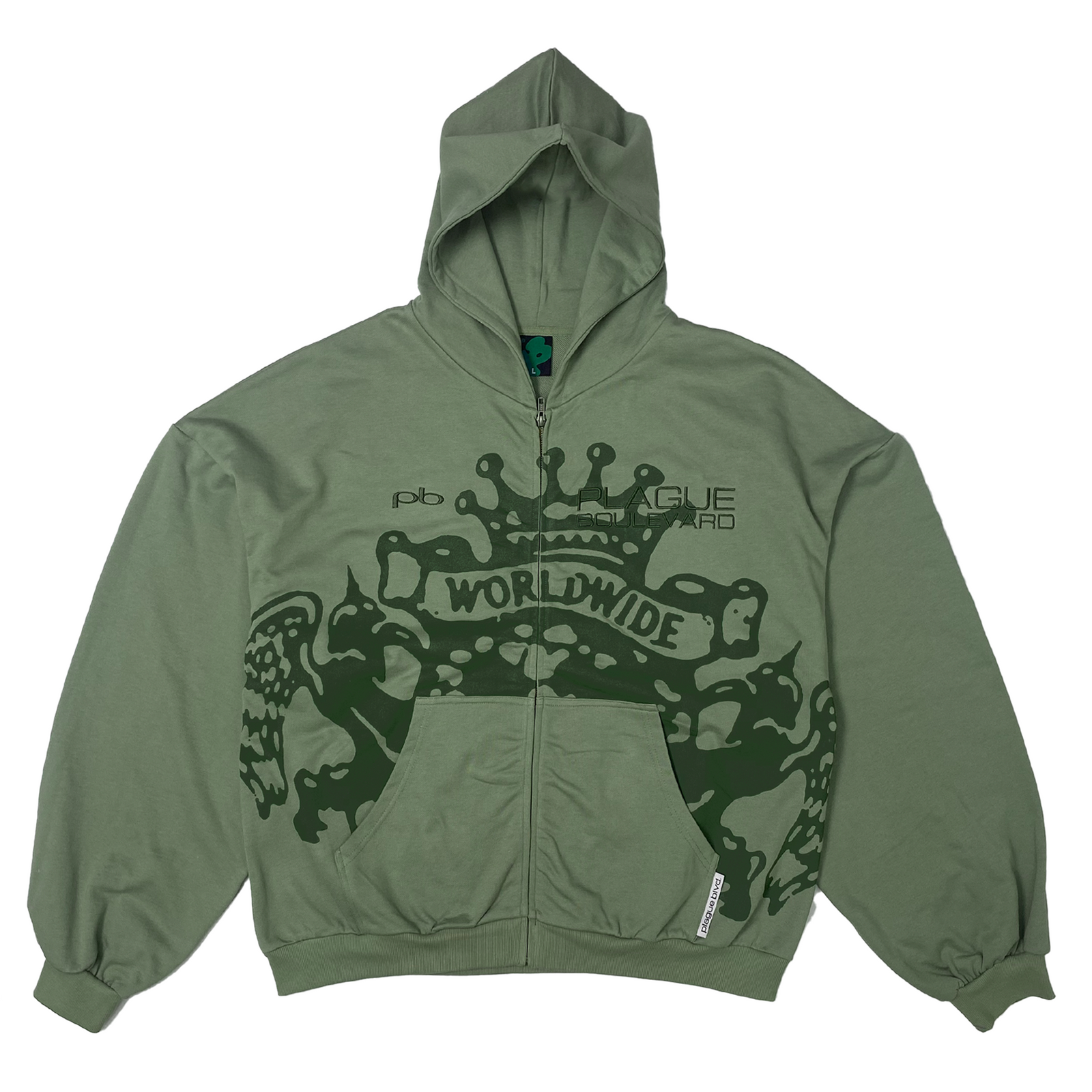 PANDEMIC ZIP-UP (GREEN)
