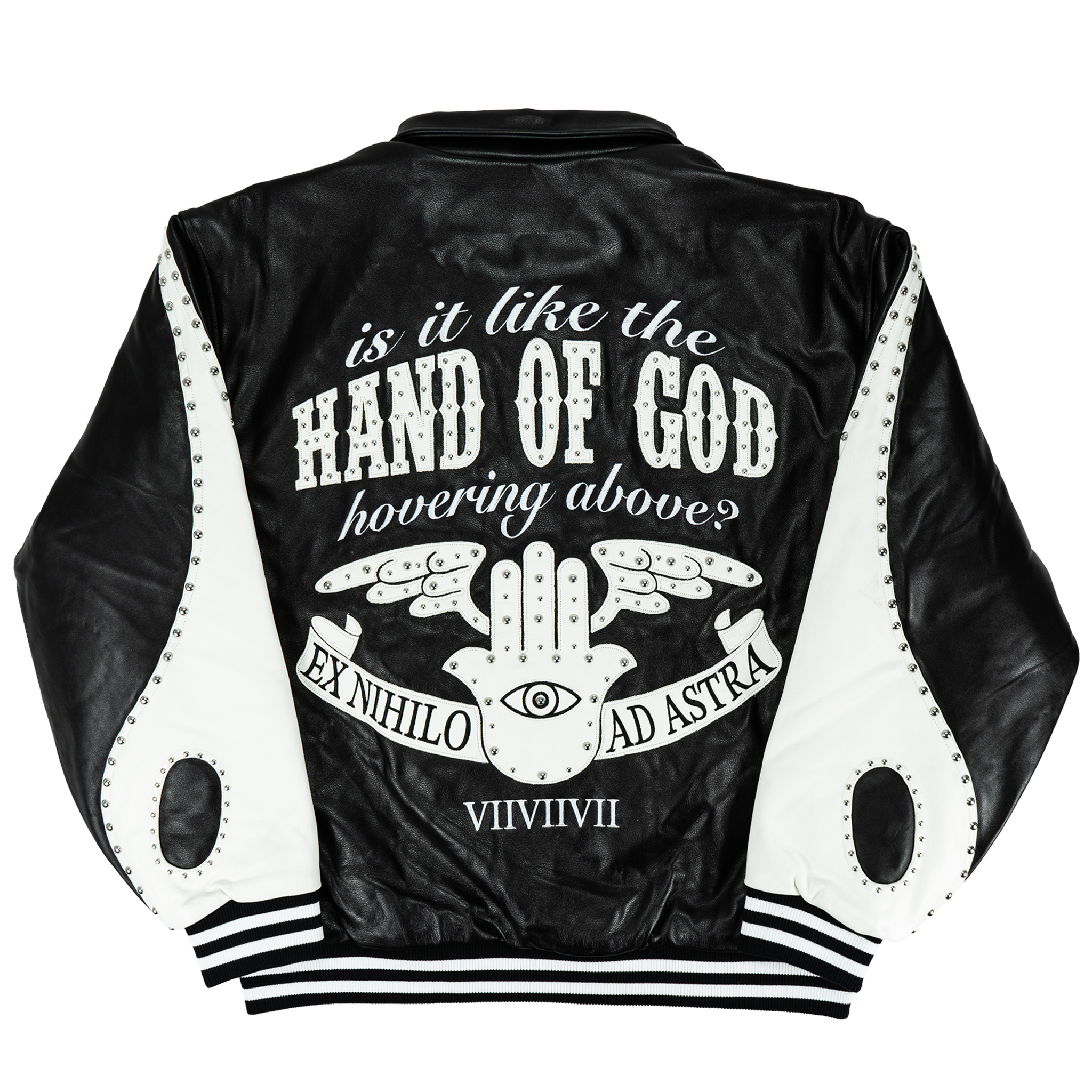 HAND OF GOD FULL-GRAIN LEATHER JACKET