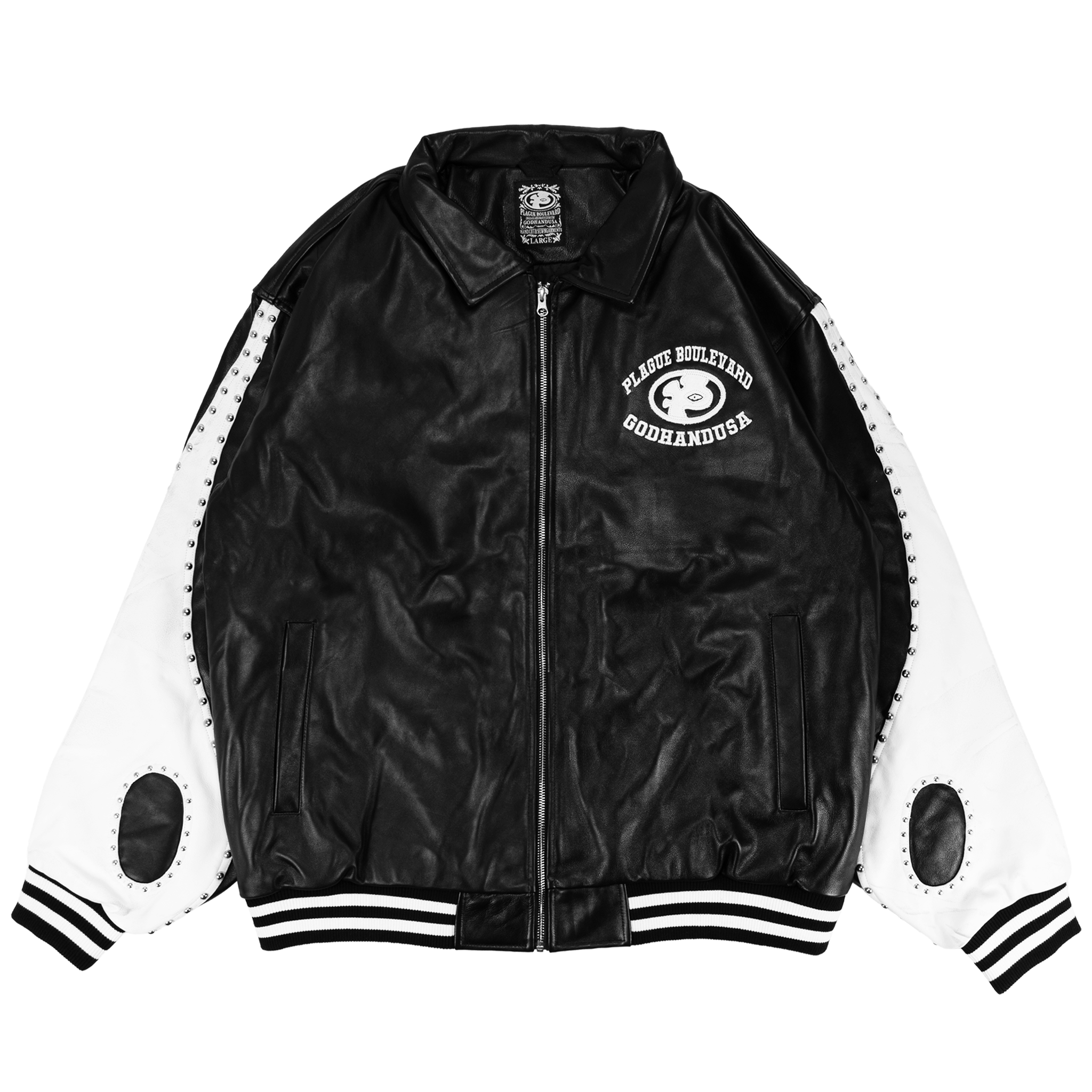 HAND OF GOD FULL-GRAIN LEATHER JACKET