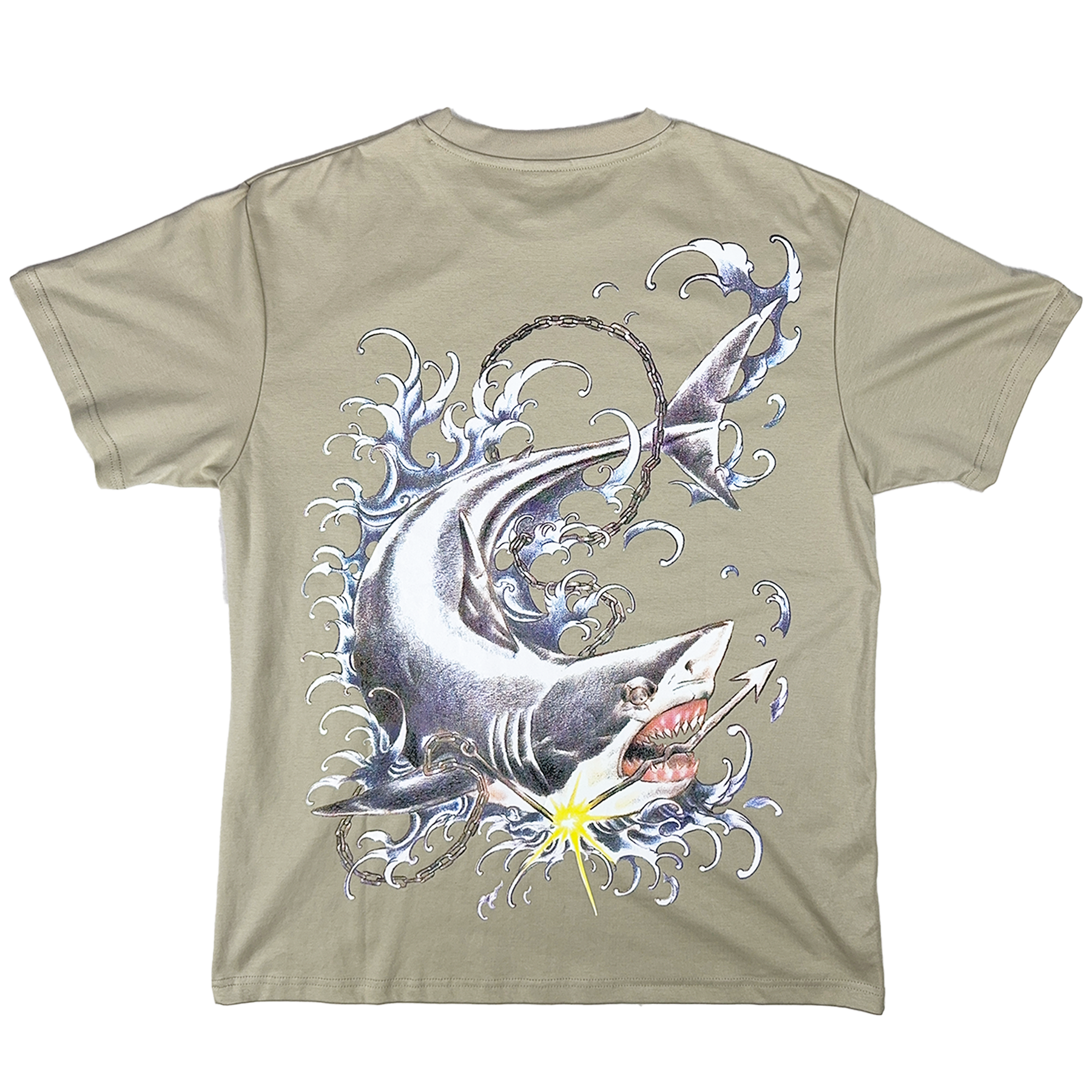 SHARK ATTACK T-SHIRT (SAND)