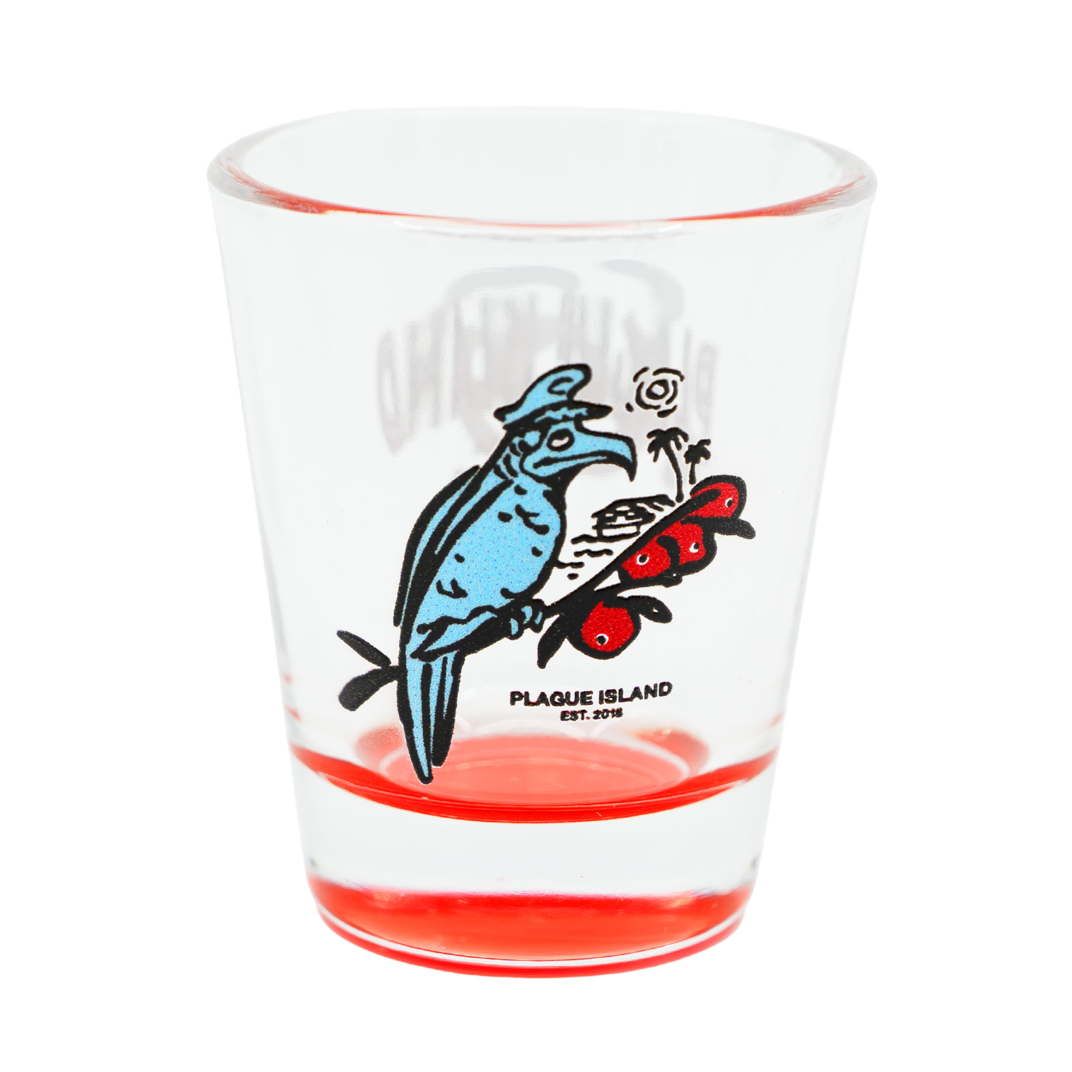 PLAGUE ISLAND SHOT GLASS