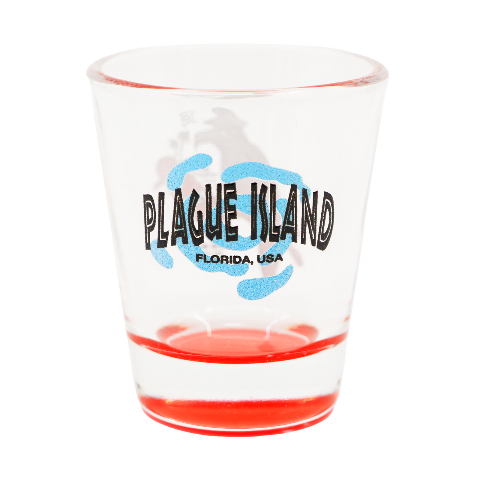 PLAGUE ISLAND SHOT GLASS