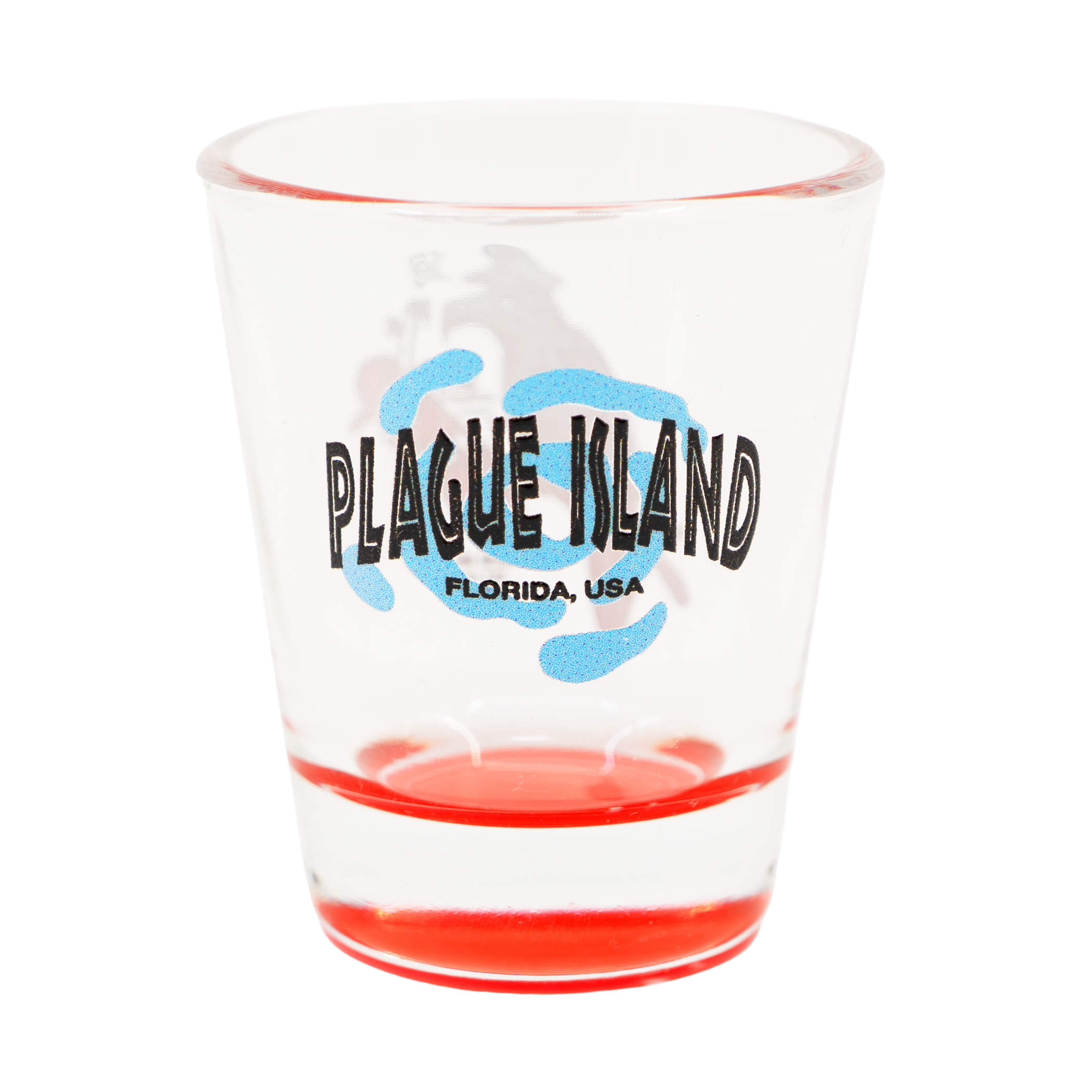PLAGUE ISLAND SHOT GLASS